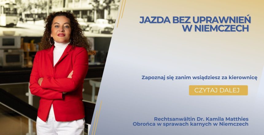 Jazda bez uprawnień w Niemczech